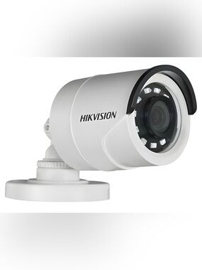 Hikvision White and Black Bullet Surveillance Camera